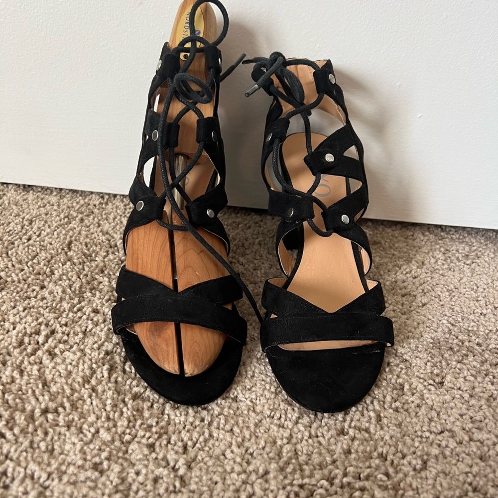 Black Strappy Women's Sandals